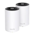 Hệ thống Wi-Fi Mesh TP-Link Deco XE75 AXE5400 với hai thiết bị, mang đến vùng phủ sóng rộng khắp cho gia đình