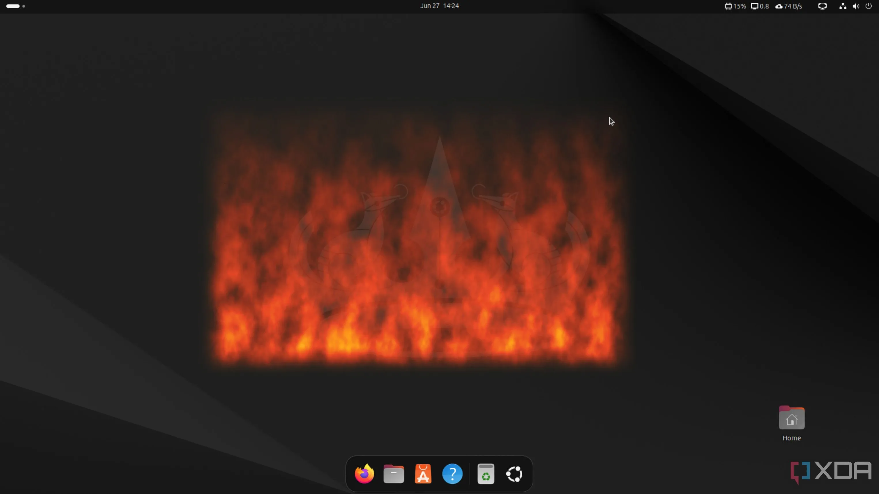 Hiệu ứng cửa sổ cháy biến mất khi đóng trên môi trường desktop Ubuntu GNOME