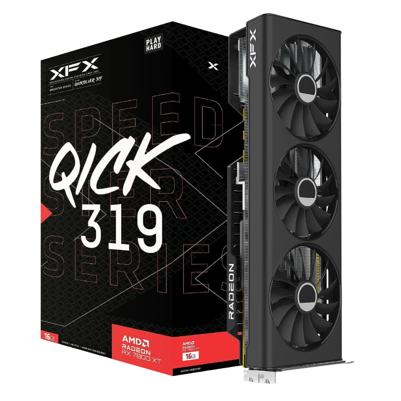 Hình ảnh card đồ họa AMD Radeon RX 7800 XT của XFX Speedster QICK319.