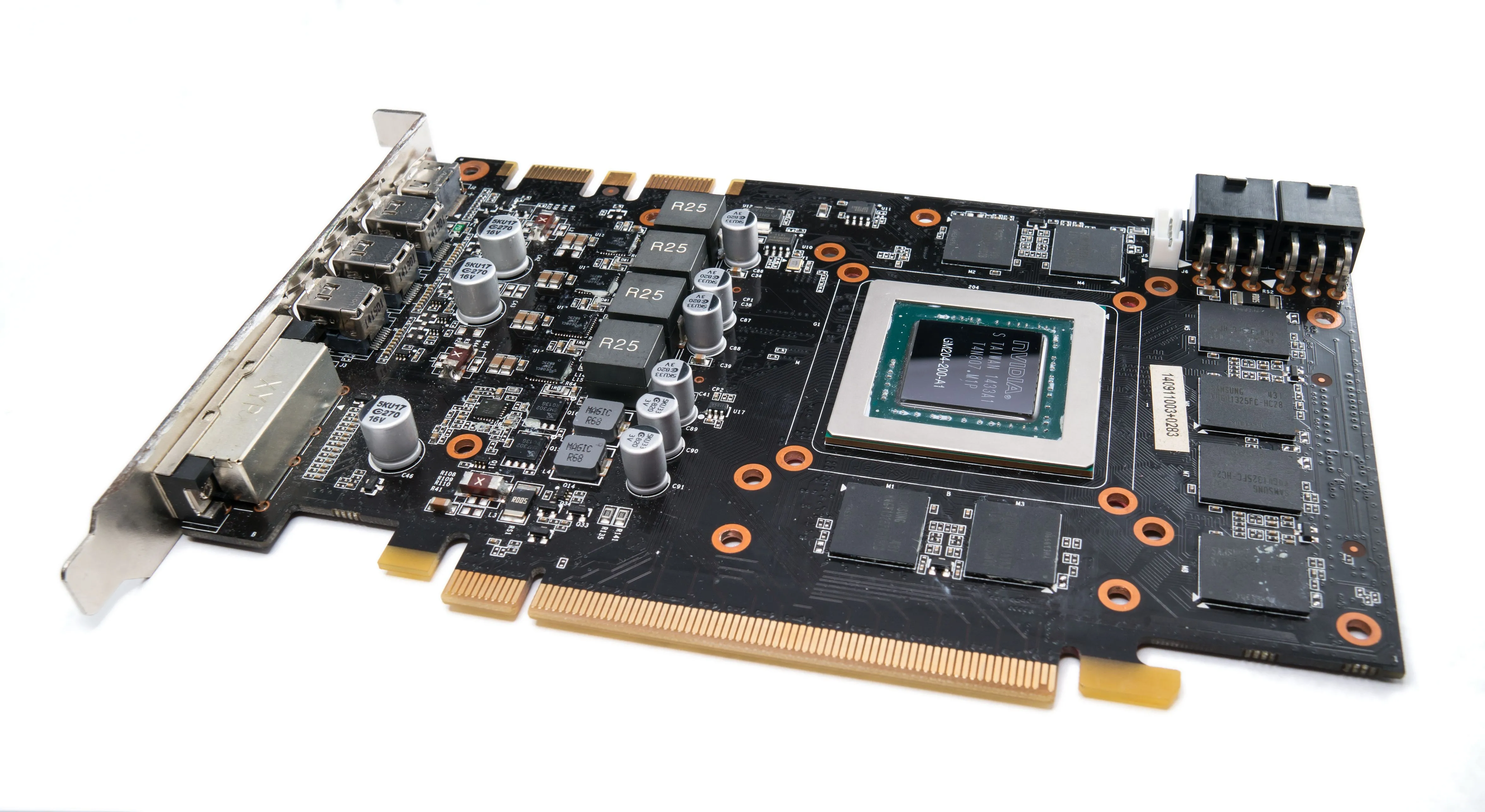 Hình ảnh mạch in (PCB) của card đồ họa Nvidia GTX 970