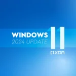 Hình ảnh minh họa bản cập nhật Windows 11 2024 Update (phiên bản 24H2) màu xanh, đại diện cho hệ điều hành mới nhất từ Microsoft.