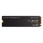 Hình ảnh minh họa SSD WD Black SN7100 M.2 4TB với thiết kế màu đen