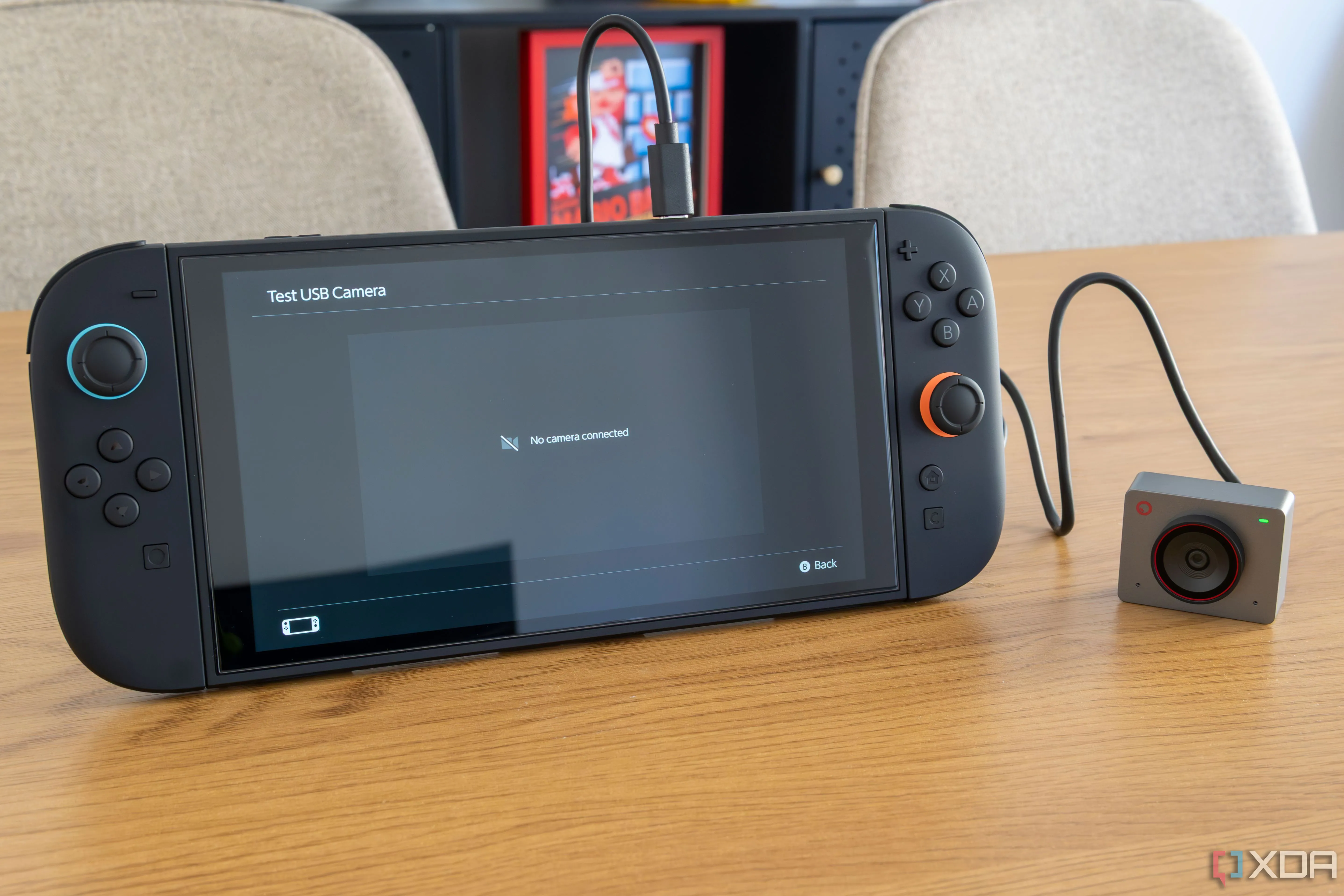 Hình ảnh Nintendo Switch 2 không nhận diện camera USB-C