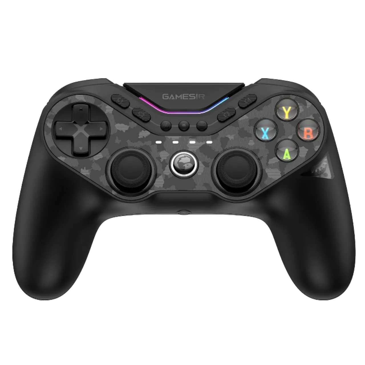 Hình ảnh render trong suốt của tay cầm GameSir Tarantula Pro, hiển thị các chi tiết bên trong và thiết kế hiện đại.