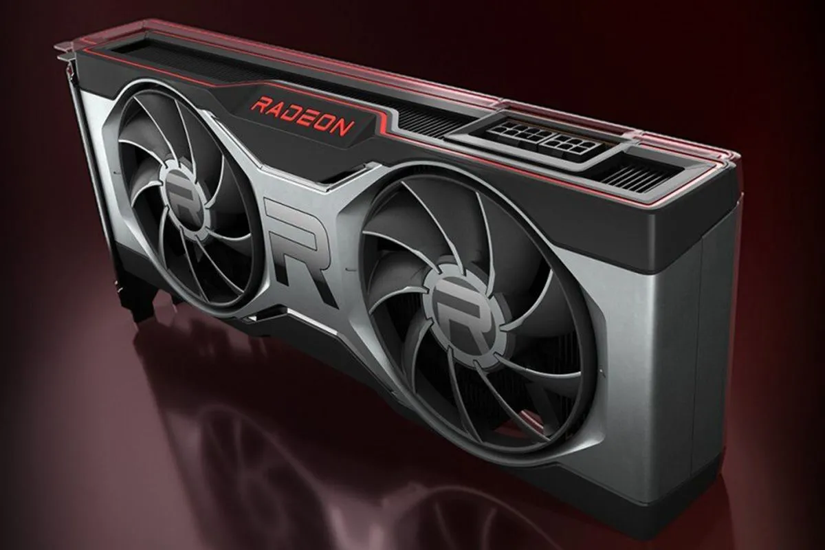 Hình ảnh sản phẩm card đồ họa AMD Radeon RX 6700 XT RDNA 2 hiệu năng cao.