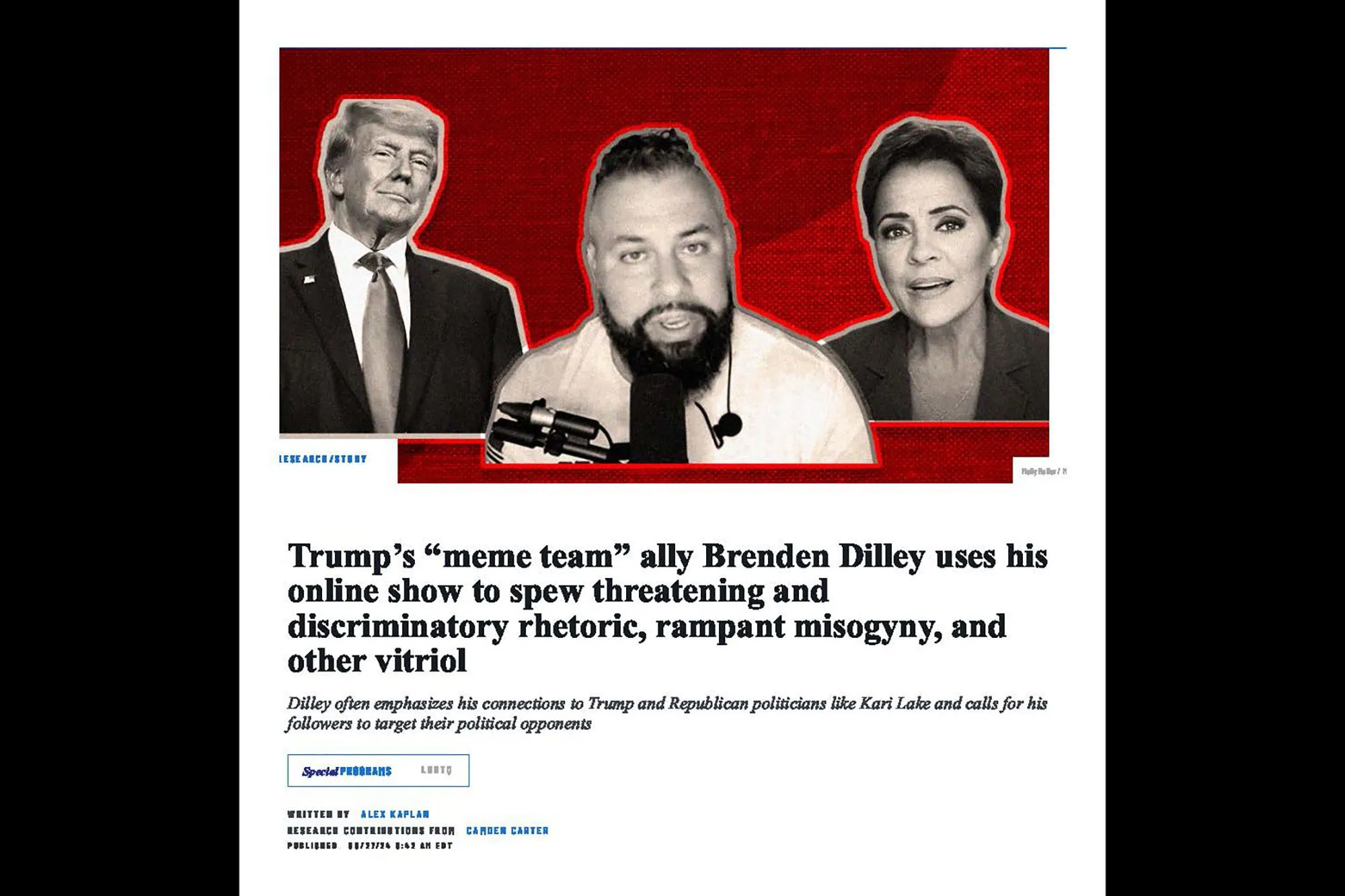 Hình ảnh thể hiện thông tin sai lệch trong nước, với Meme team và Brenden Dilley, làm nổi bật vai trò của các cá nhân và tổ chức trong việc tạo ra nội dung gây hiểu lầm