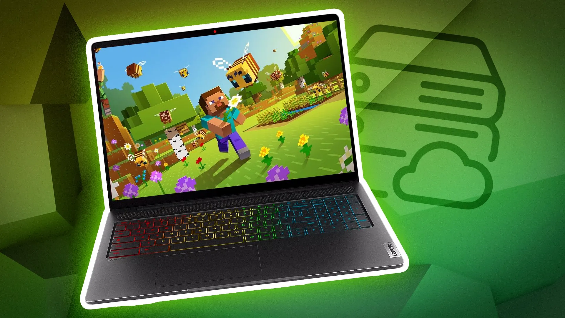 Hình ảnh trò chơi Minecraft, một phần của di sản âm nhạc điện tử được Thư viện Quốc hội Hoa Kỳ vinh danh