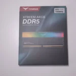 Hộp RAM DDR5 TeamGroup T-FORCE XTREE ARGB minh họa cho dung lượng RAM