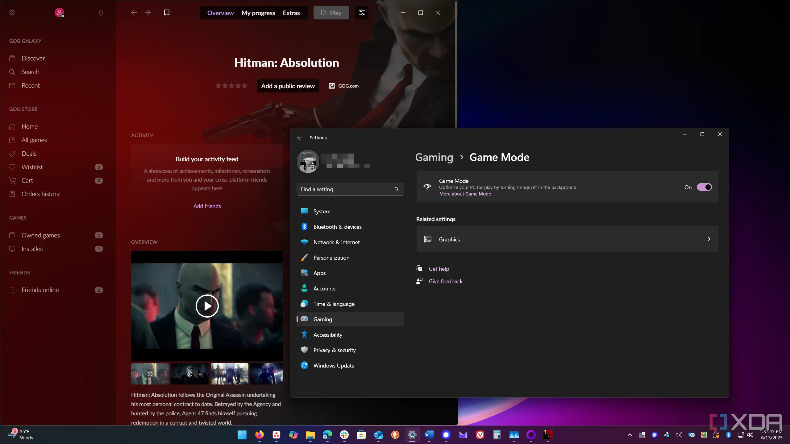 Hướng dẫn bật Chế độ Game cho Hitman Absolution trên Windows