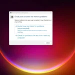 Kiểm tra RAM bằng công cụ Chẩn đoán Bộ nhớ Windows