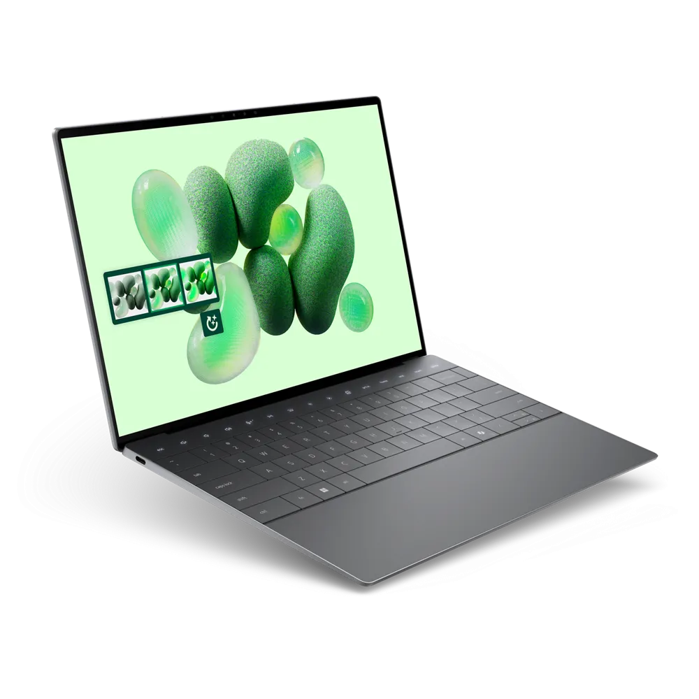 Laptop Dell XPS 13 Graphite với chip Snapdragon X Elite thể hiện thiết kế mỏng nhẹ và hiện đại