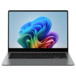 Laptop Samsung Galaxy Book 5 Pro mở, hiển thị màn hình AMOLED rực rỡ và thiết kế mỏng nhẹ