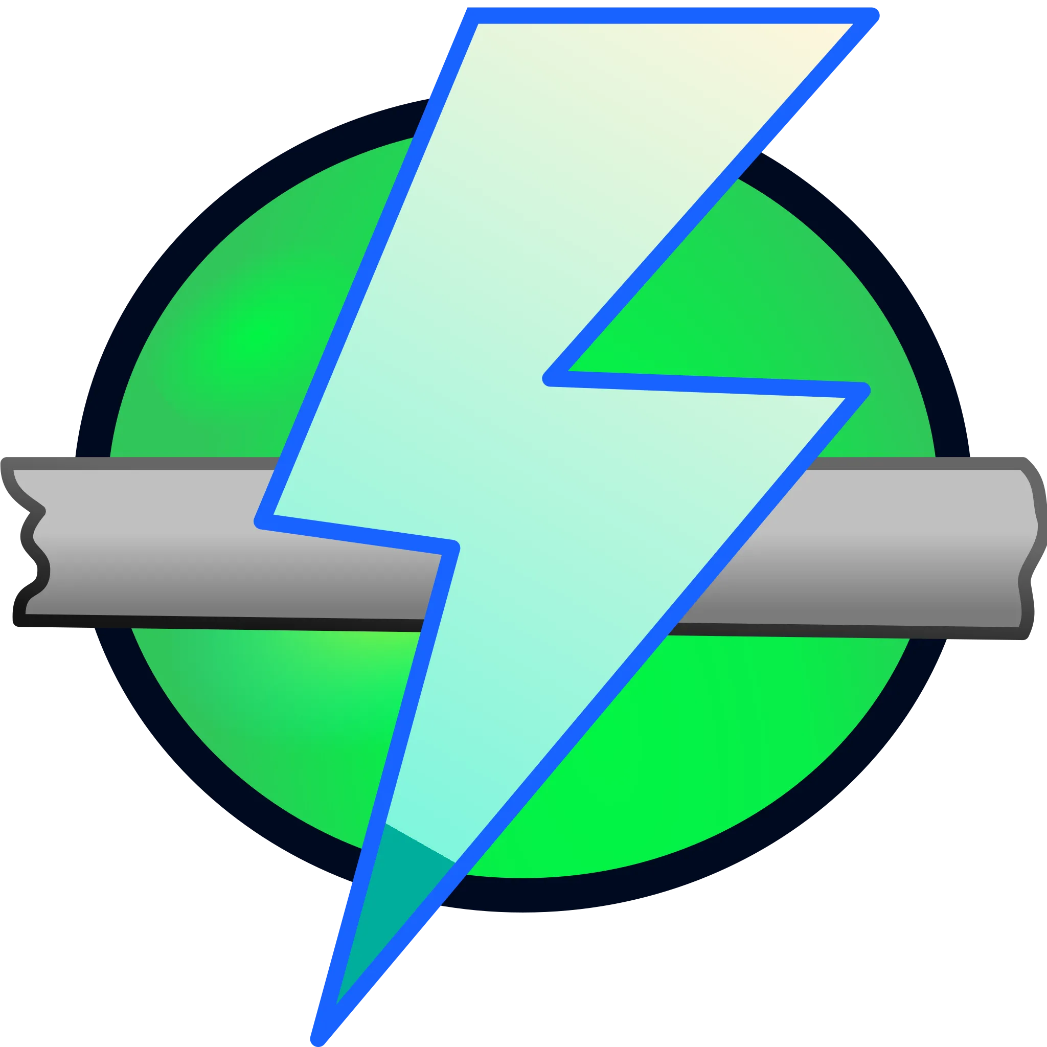 Logo Angry IP Scanner với biểu tượng dấu chấm than và hình mạng, thể hiện tốc độ quét.
