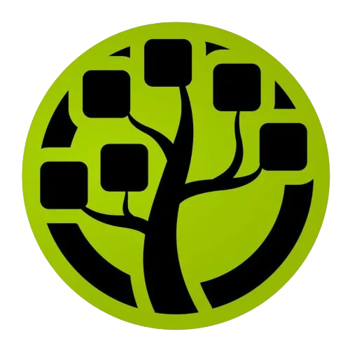 Logo của tiện ích WinDirStat, phần mềm phân tích và trực quan hóa không gian ổ đĩa.