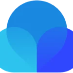 Logo ứng dụng quản lý bookmark Raindrop.io màu xanh tím