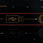 Lựa chọn cập nhật BIOS trên màn hình cài đặt Gigabyte UEFI