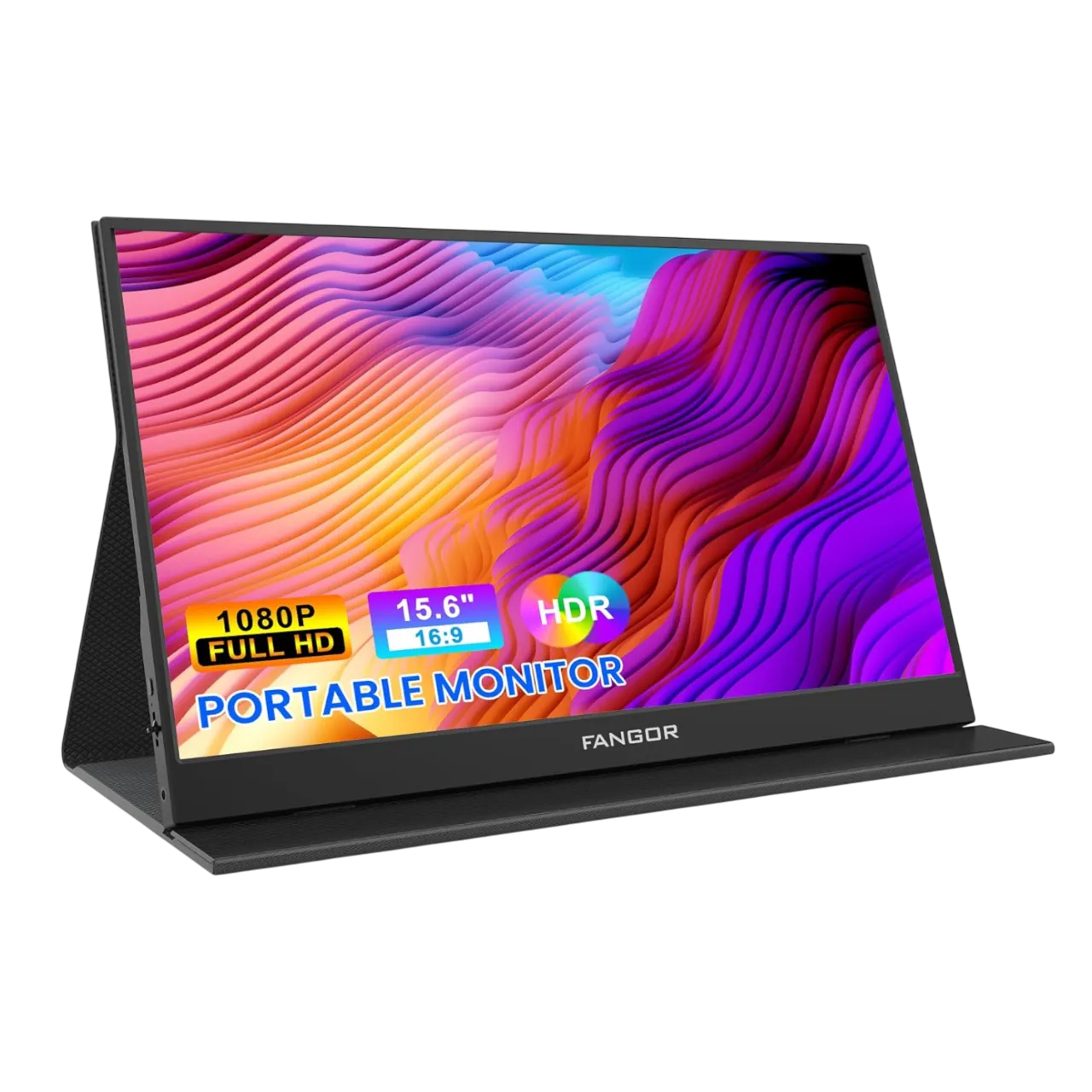 Màn hình di động FANGOR 15.6 inch với thiết kế mỏng nhẹ và chân đế linh hoạt