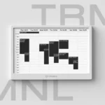 Màn hình ePaper TRMNL nhỏ gọn hiển thị thông tin, biểu tượng cho công nghệ Calm Tech