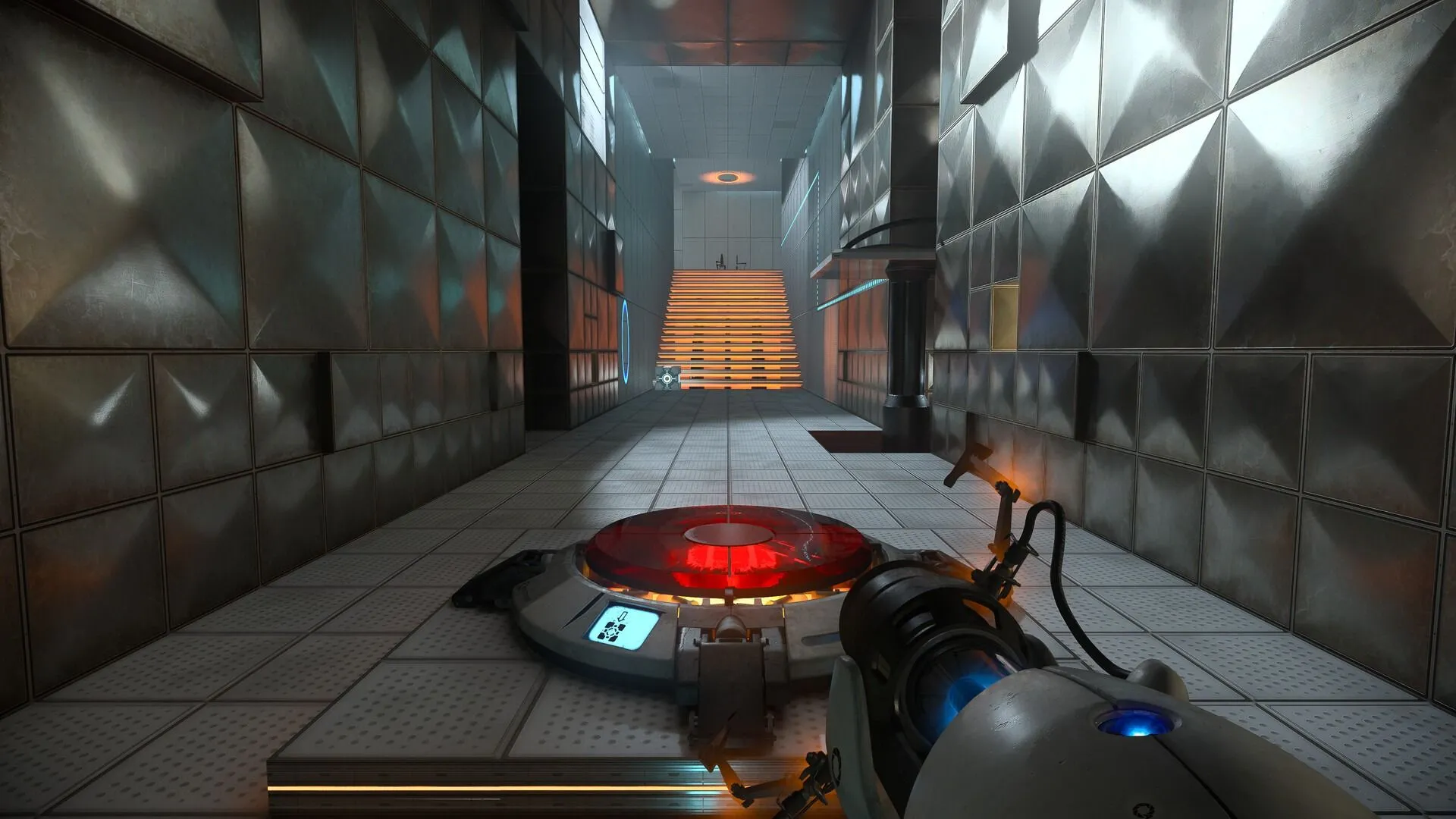 Màn hình game Portal với hiệu ứng Ray Tracing chân thực, minh họa công nghệ đồ họa tiên tiến.