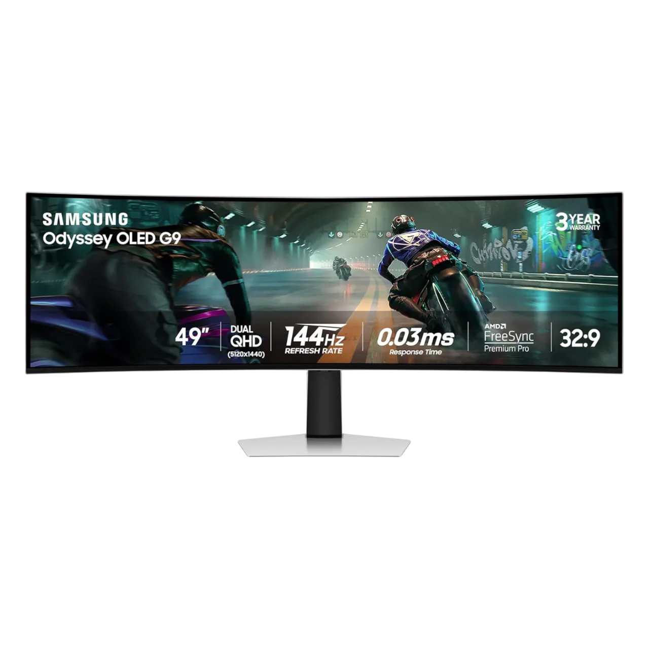 Màn hình gaming Samsung Odyssey OLED G9 49 inch hiển thị trò chơi với màu sắc rực rỡ