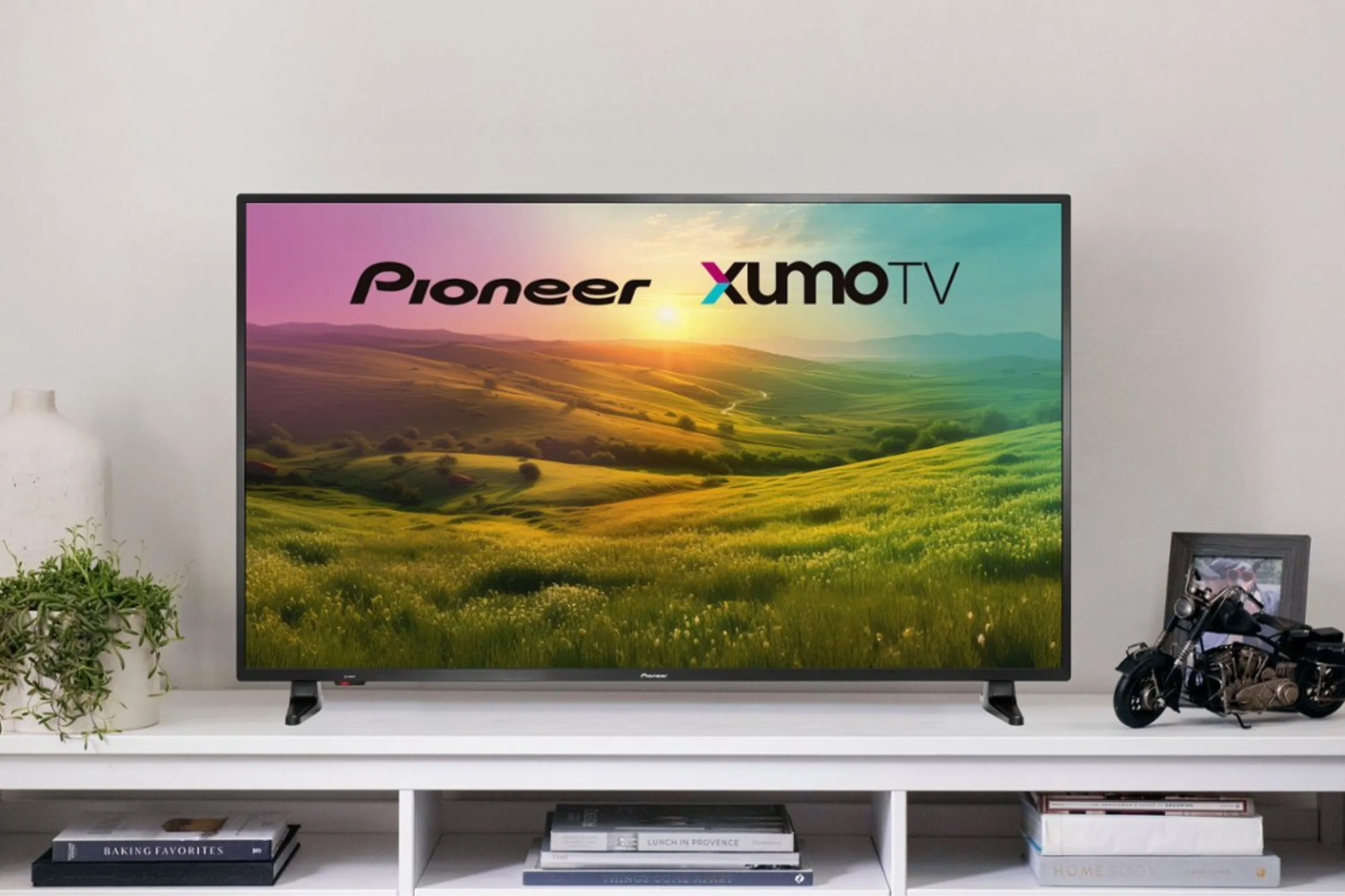 Màn hình hiển thị nội dung giải trí trên Smart TV Pioneer Xumo 4K, minh họa chất lượng hình ảnh và trải nghiệm xem phim