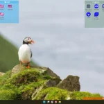 Màn hình Windows 11 với nhiều khu vực Fences được tạo bởi Stardock Fences 6, minh họa khả năng sắp xếp desktop hiệu quả