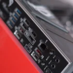 Mặt sau cổng I/O của mainboard Asus ROG Strix B850-F Gaming WiFi, minh họa các cổng kết nối đa dạng thường có trên bo mạch chủ cao cấp