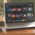 Máy chủ Plex với giao diện trên laptop Windows