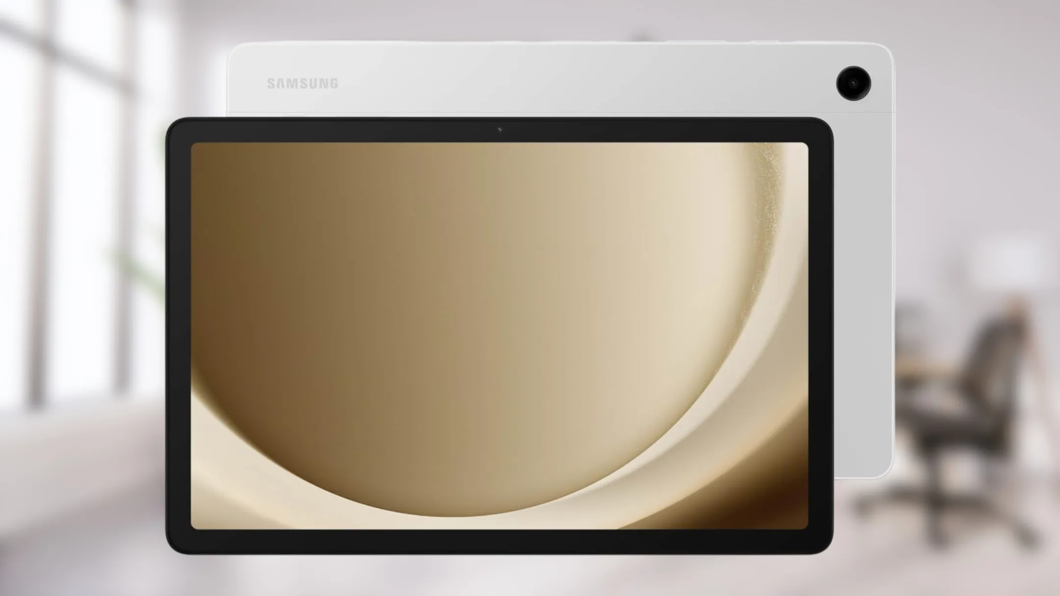 Máy tính bảng Samsung Galaxy Tab A9+ màu bạc hiện đại
