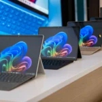 Máy tính Surface Pro 11 trưng bày, minh họa các lỗ hổng bảo mật hệ điều hành dù có VPN
