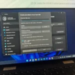 Máy tính xách tay chạy Windows 11 tạo ổ đĩa VHD qua ứng dụng Cài đặt để tăng cường bảo mật dữ liệu