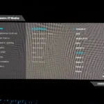 Menu OSD cài đặt hồ sơ màu sắc và nhiệt độ màu trên màn hình Alienware