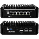 Mini PC Glovary N100 6L chuyên dụng cho firewall OPNsense với 6 cổng mạng 2.5GbE