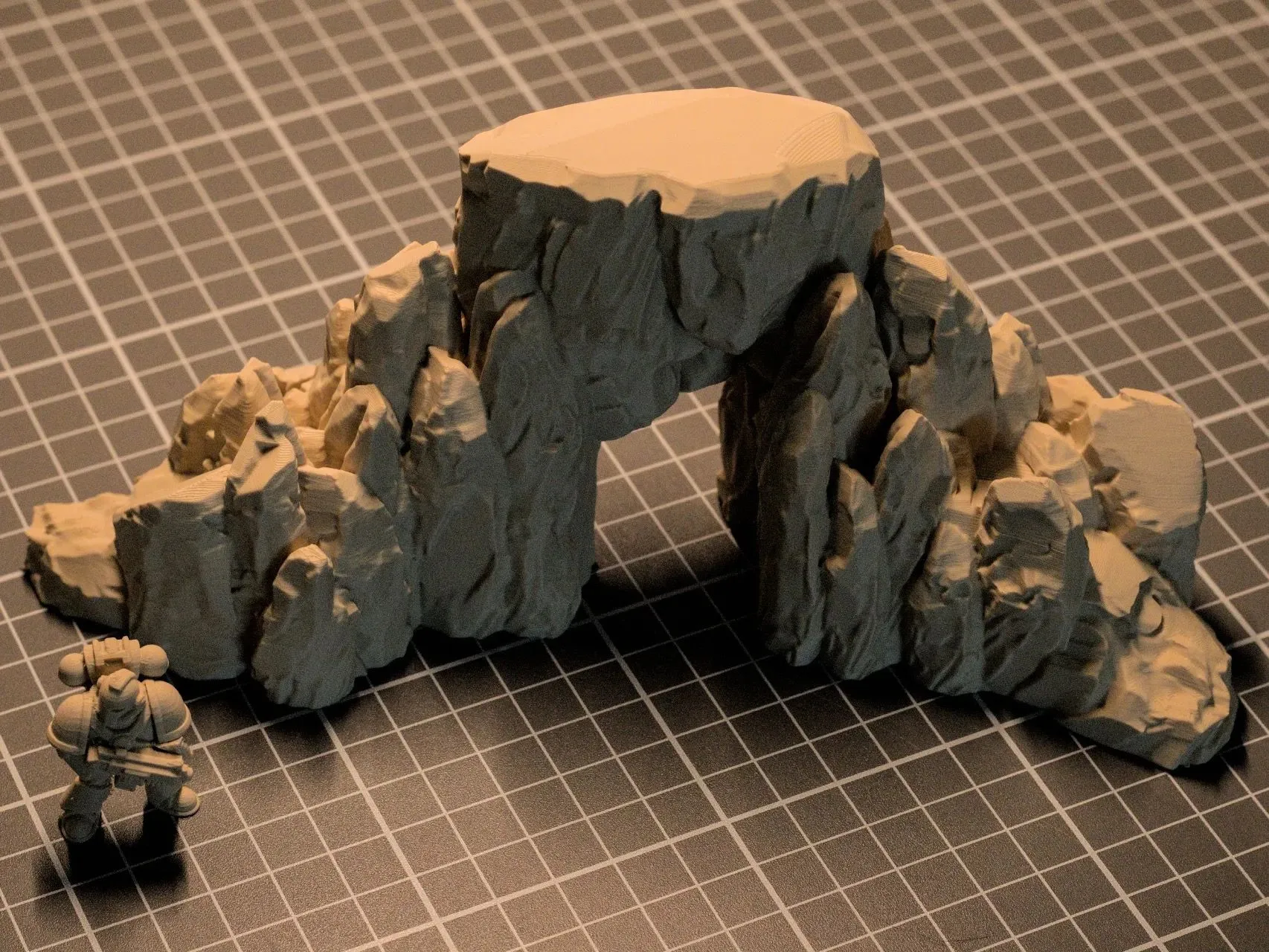 Mô hình địa hình đá dùng trong Dungeons & Dragons