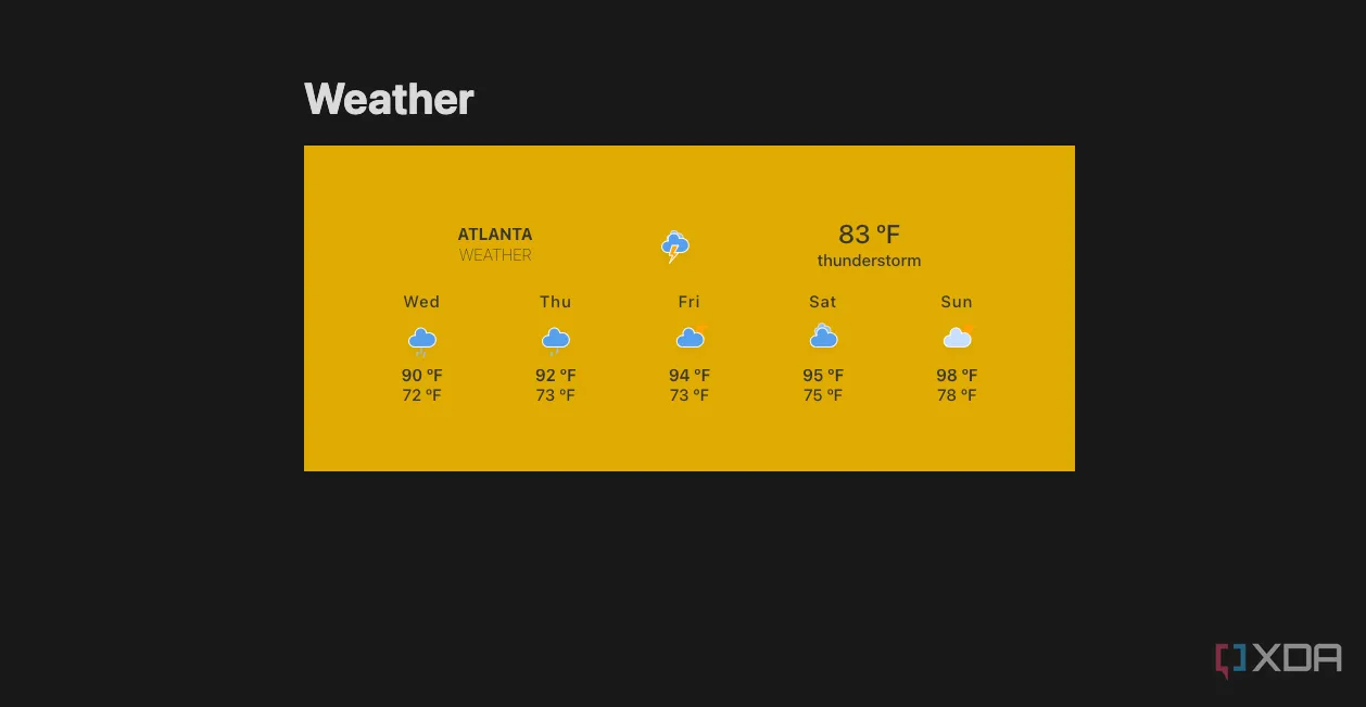 Một ảnh chụp màn hình hiển thị các widget Indify được tích hợp trong Notion, minh họa khả năng tùy chỉnh