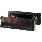 Ổ cứng Samsung 990 Pro với tản nhiệt, minh họa rõ nét