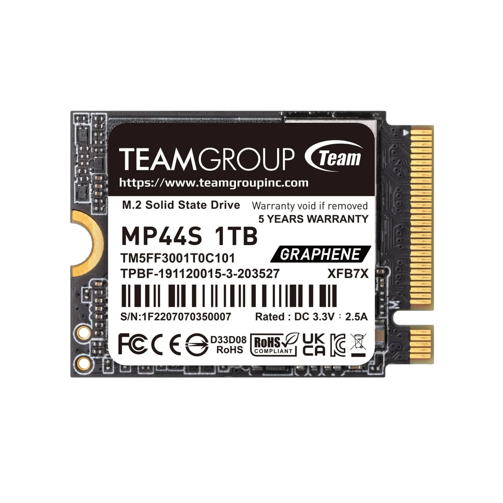 Ổ cứng SSD Teamgroup MP44S M.2 2230 chuyên dụng cho PC gaming cầm tay như ROG Ally và Steam Deck