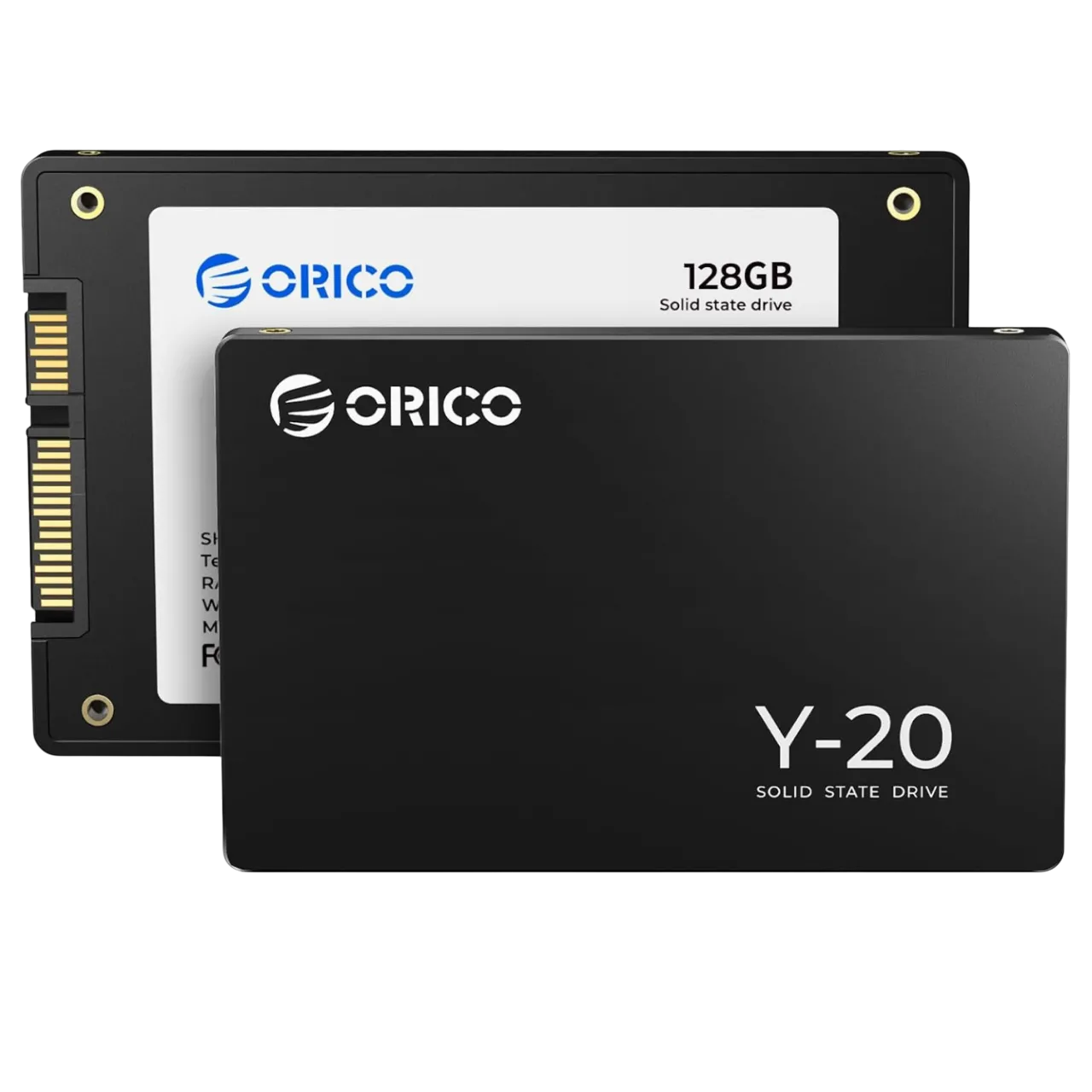 ORICO 128GB SATA SSD màu đen với logo Orico và thông tin dung lượng