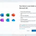 Quảng cáo Microsoft 365 hiển thị trong quá trình cài đặt Windows 11