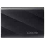 Samsung T9 Portable SSD màu đen, thể hiện thiết kế bền bỉ và hiệu năng cao