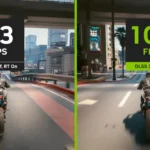 So sánh chất lượng hình ảnh Cyberpunk 2077 khi bật và tắt công nghệ DLSS của Nvidia