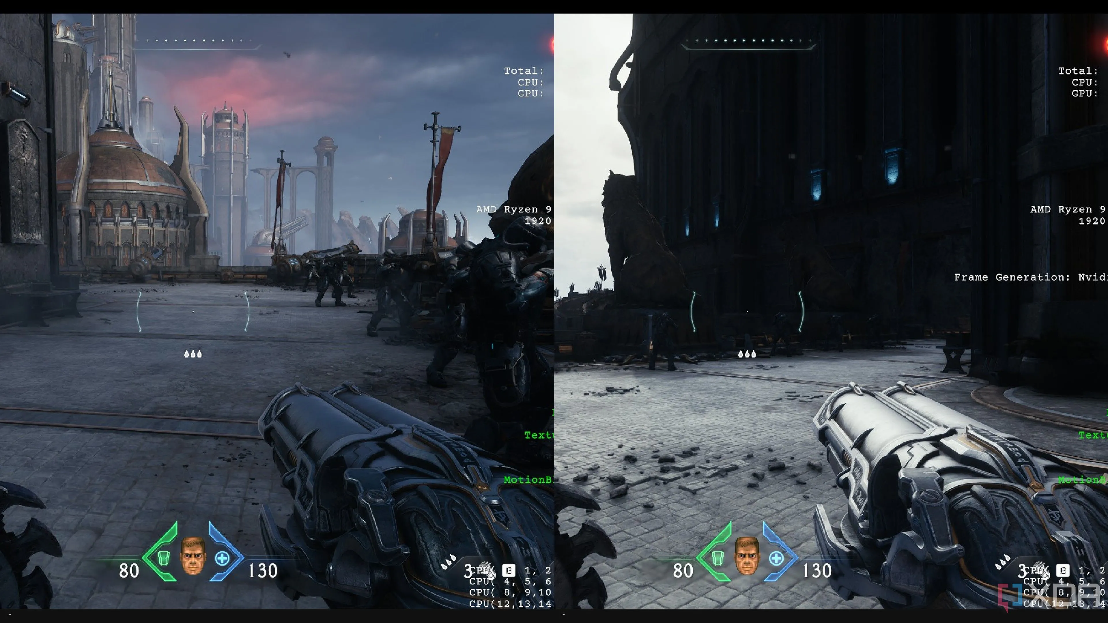 So sánh hiệu ứng Ray Tracing trong Doom cho thấy sự khác biệt tinh tế