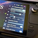 steam deck playing hades showing the simpledeckytdp plugin