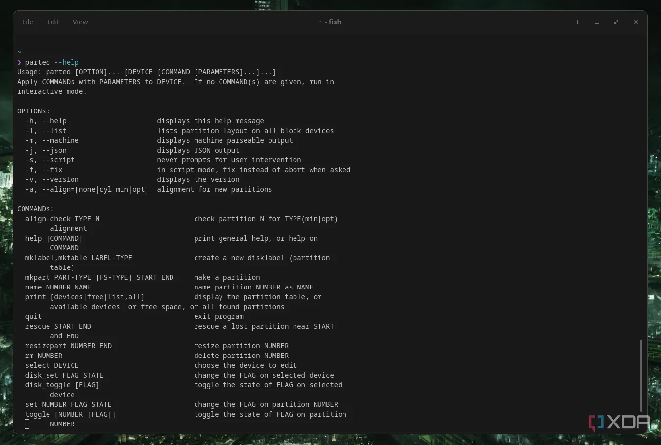 Sử dụng parted để quản lý và thay đổi kích thước phân vùng Linux