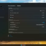 Tắt biểu tượng thanh tác vụ Windows 11 trong cài đặt