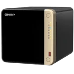 Thiết bị NAS QNAP TS-464 với 4 khay ổ đĩa, giải pháp lưu trữ mạng hiệu suất cao cho người dùng gia đình và doanh nghiệp nhỏ.