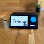 Thiết bị Pomodoro e-ink tự làm sử dụng chip ESP32 với màn hình và nút xoay