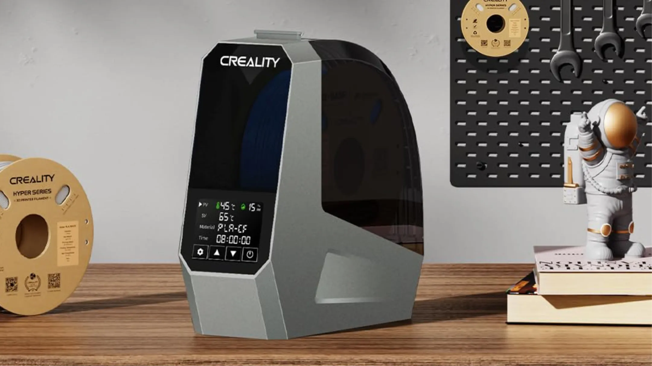 thiết kế máy sấy filament Creality Space Pi với các chi tiết nổi bật