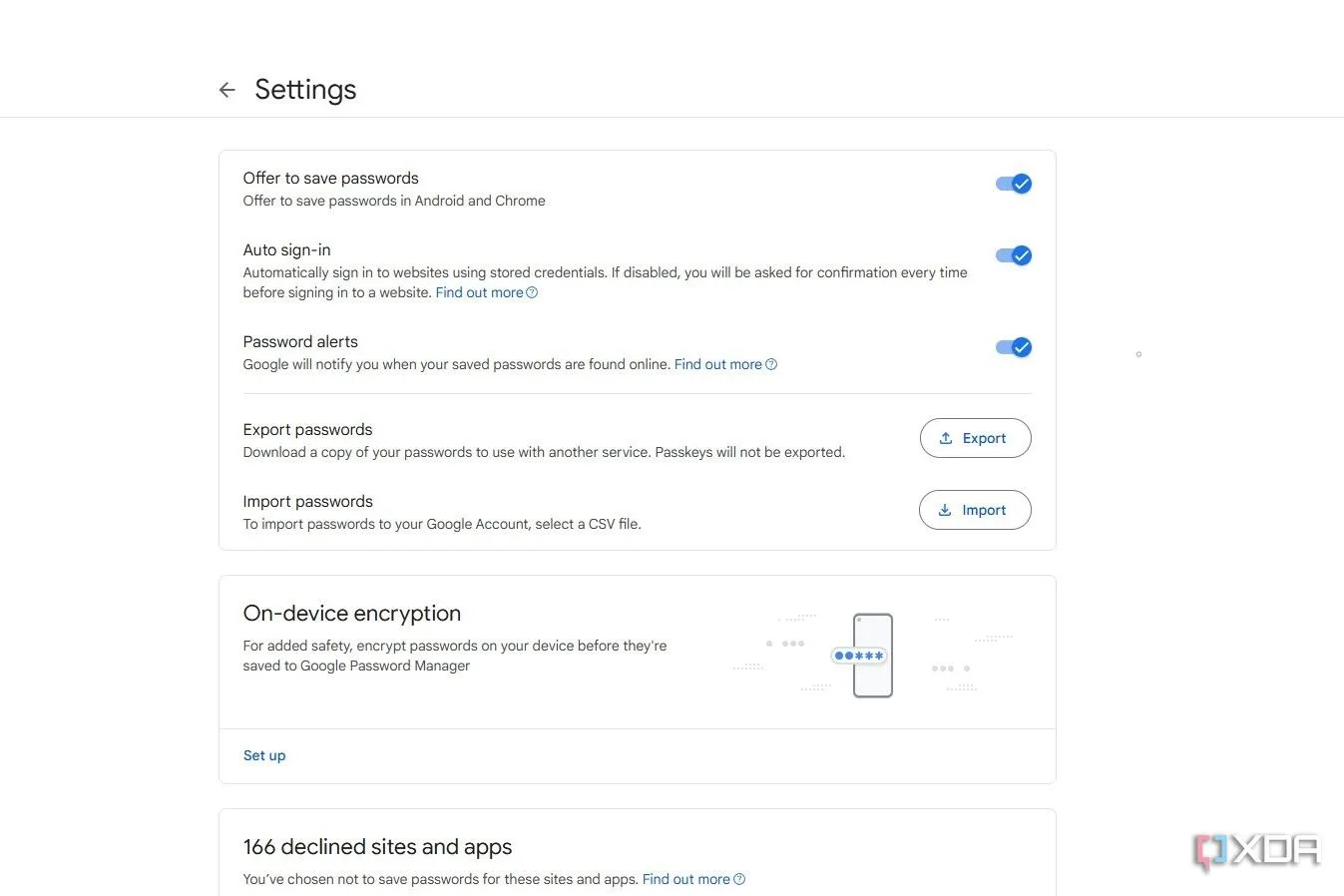 Thiết lập Google Password Manager trên máy tính