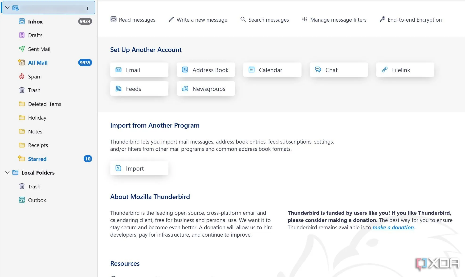 Thiết lập tài khoản email trên Mozilla Thunderbird